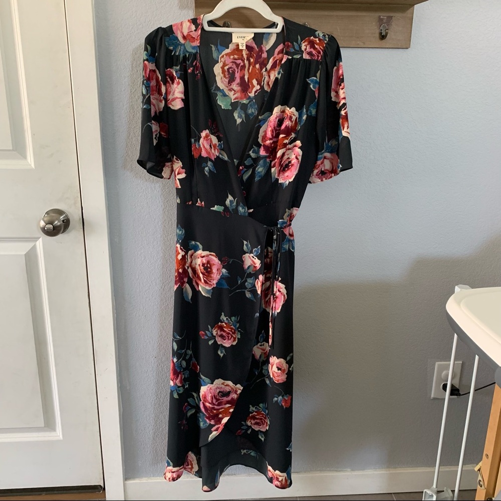 Everly Floral Wrap Dress